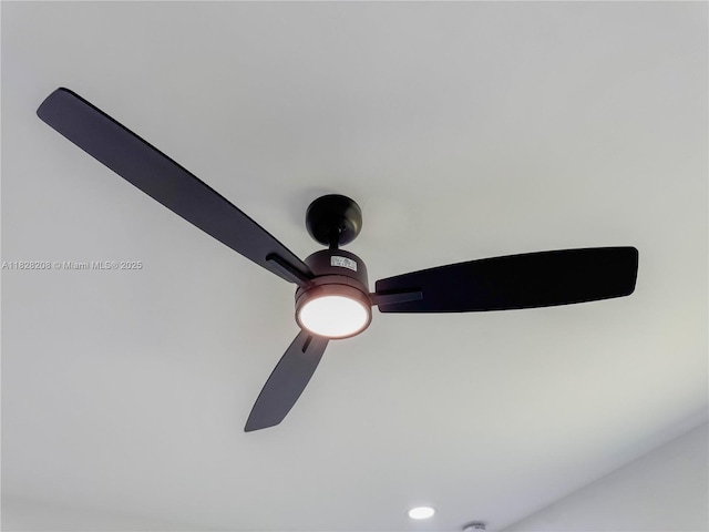 505 W 10th St, Lehigh Acres, FL 33972 - detailed view of a ceiling fan and recessed lighting