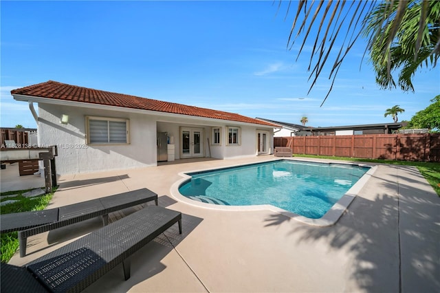 14795 SW 174th St, Miami, FL 33187 - view of pool with french doors and a patio area