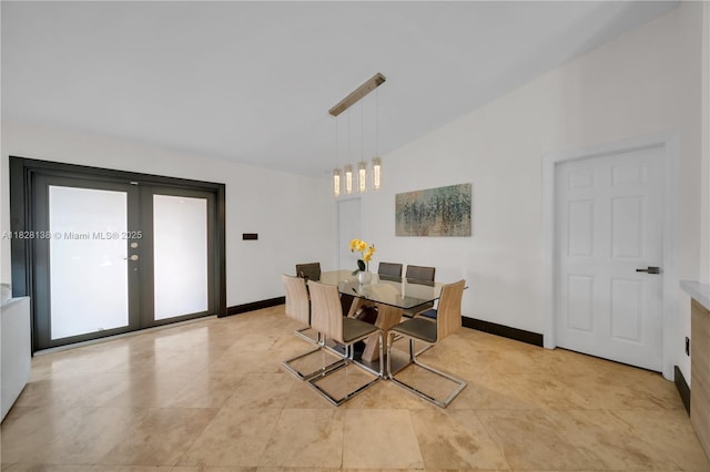 14795 SW 174th St, Miami, FL 33187 - dining area featuring french doors and light tile patterned flooring
