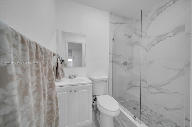 14795 SW 174th St, Miami, FL 33187 - bathroom featuring a marble finish shower and vanity