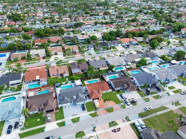 14795 SW 174th St, Miami, FL 33187 - aerial perspective of suburban area with a pool
