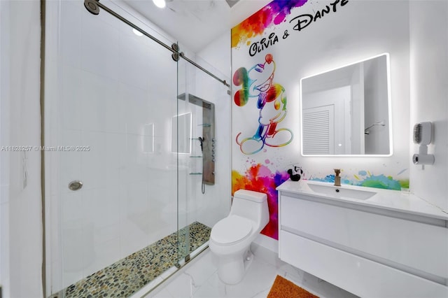 1550 SW 89th Ct, Miami, FL 33174 - bathroom with vanity and a stall shower