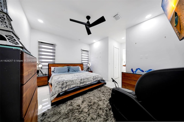 1550 SW 89th Ct, Miami, FL 33174 - bedroom featuring ceiling fan and recessed lighting
