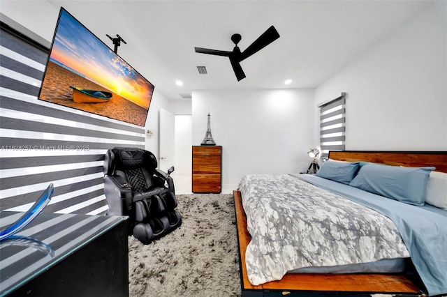 1550 SW 89th Ct, Miami, FL 33174 - carpeted bedroom featuring recessed lighting and a ceiling fan