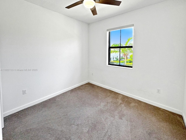 6011 W Paso Fino Pl, Davie, FL 33314 - carpeted spare room with a ceiling fan and baseboards