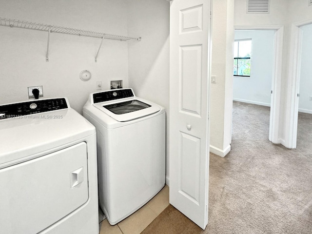6011 W Paso Fino Pl, Davie, FL 33314 - laundry area with independent washer and dryer and light carpet