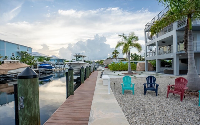475 Bahia Honda Rd, Key Largo, FL 33037 - dock with a water view, boat lift, and a balcony