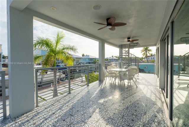 475 Bahia Honda Rd, Key Largo, FL 33037 - patio / terrace featuring ceiling fan