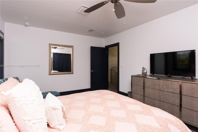 475 Bahia Honda Rd, Key Largo, FL 33037 - bedroom featuring carpet and a ceiling fan