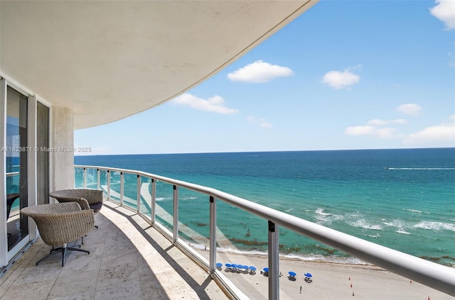18671 Collins Ave Unit 1401, Sunny Isles Beach, FL 33160 - balcony with view of water and beach