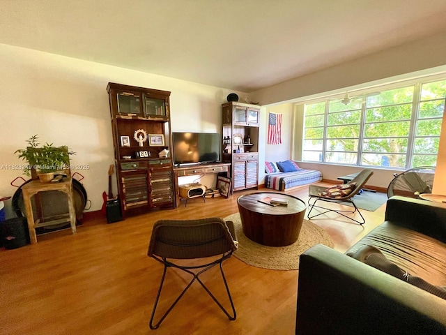 2860 SW 22nd Ave Unit 4100, Delray Beach, FL 33445 - living room with wood finished floors