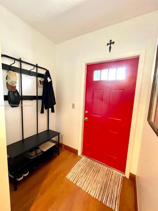 2860 SW 22nd Ave Unit 4100, Delray Beach, FL 33445 - foyer featuring wood finished floors and baseboards