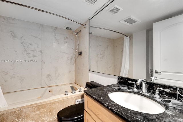 520 Brickell Key Dr Unit A1817, Miami, FL 33131 - full bath featuring shower / tub combo and vanity