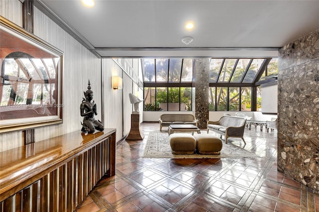 520 Brickell Key Dr Unit A1817, Miami, FL 33131 - community lobby with ornamental molding