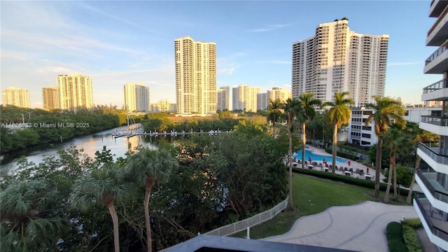 3400 NE 192nd St Unit 510, Aventura, FL 33180 - view of city skyline with a nearby body of water