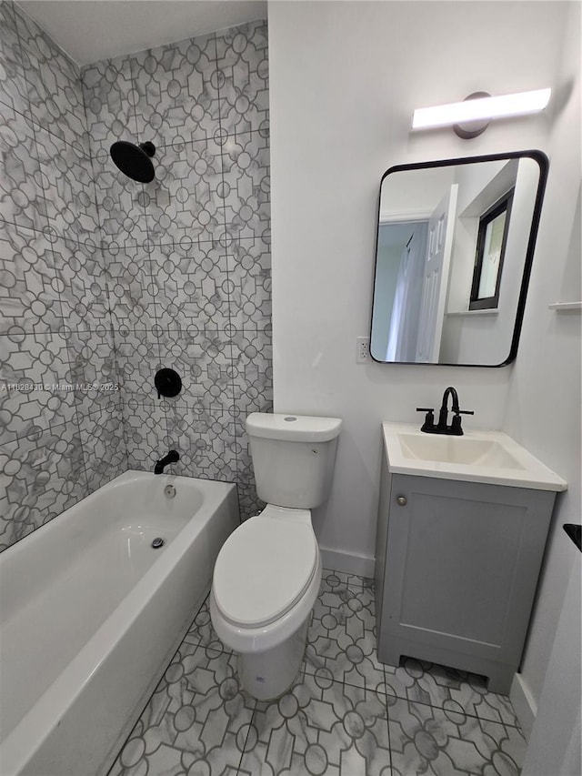 335 W 60th St, Hialeah, FL 33012 - full bath with vanity, bathtub / shower combination, and tile patterned floors