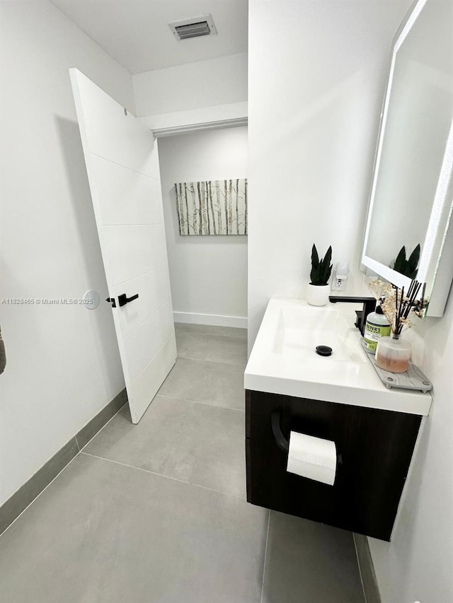 800 SW Tanglewood Cir, Weston, FL 33327 - bathroom with vanity and concrete floors