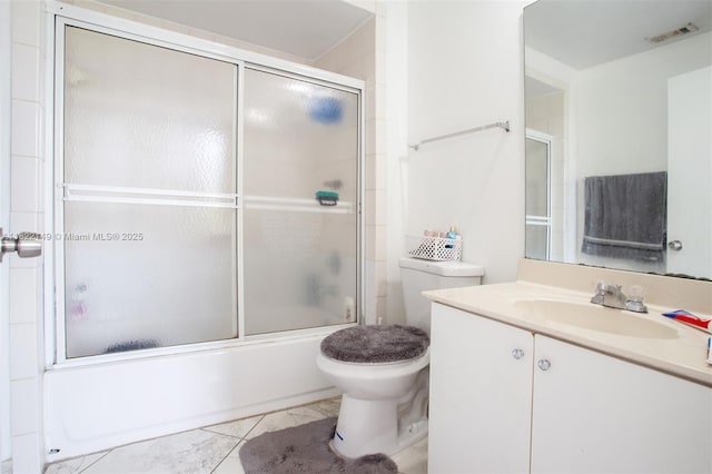 7400 W 20th Ave Unit 315, Hialeah, FL 33016 - full bath featuring vanity, enclosed tub / shower combo, and tile patterned floors