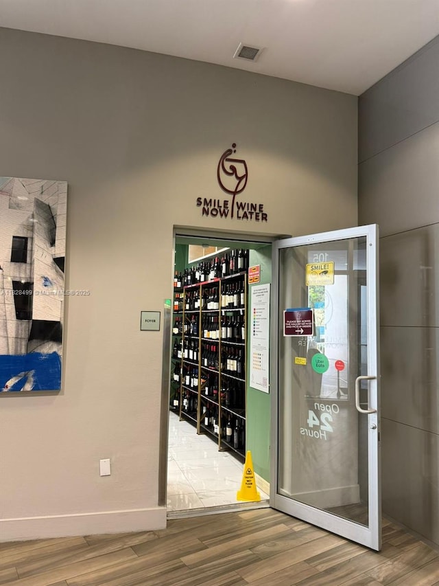 1750 N Bayshore Dr Unit 2707, Miami, FL 33132 - wine cellar featuring wood finished floors
