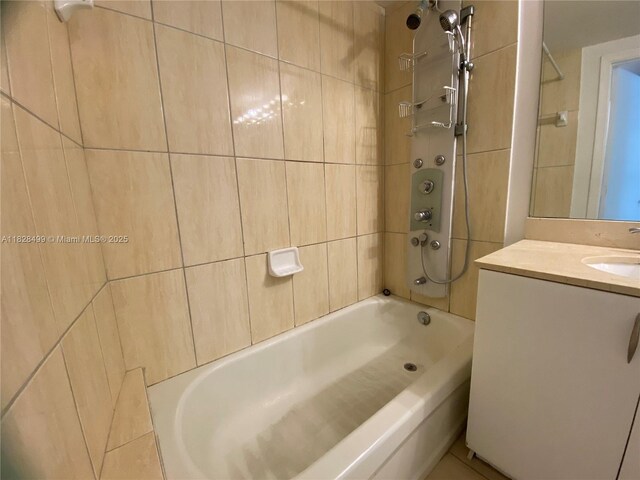 1750 N Bayshore Dr Unit 2707, Miami, FL 33132 - full bathroom with bathtub / shower combination and vanity