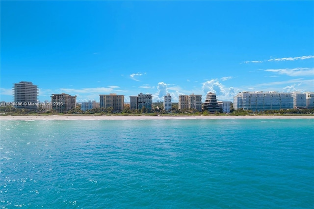 424 89th St, Surfside, FL 33154 - water view featuring city skyline