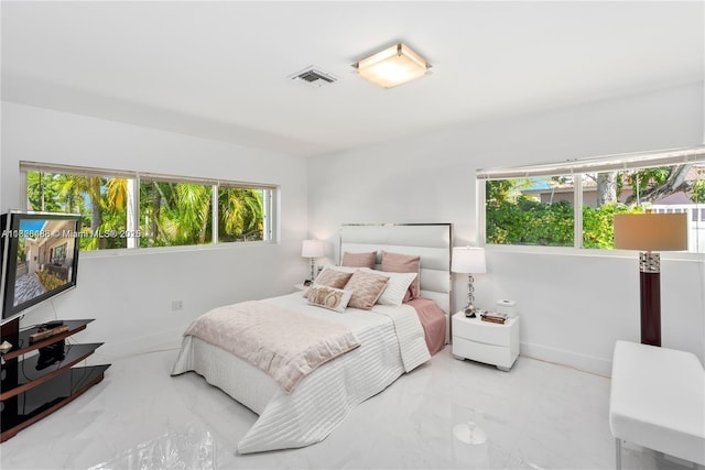 424 89th St, Surfside, FL 33154 - bedroom with marble finish floors