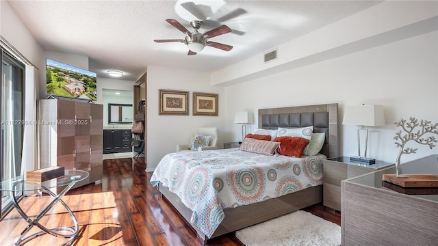 9109 SW 20th St, Davie, FL 33324 - bedroom featuring wood finished floors and a ceiling fan