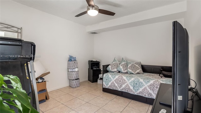 9109 SW 20th St, Davie, FL 33324 - bedroom featuring light tile patterned flooring and ceiling fan