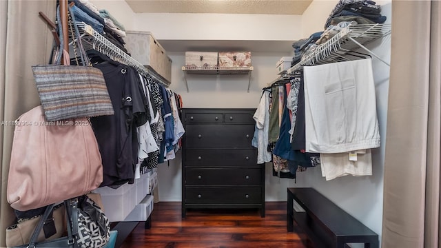 9109 SW 20th St, Davie, FL 33324 - walk in closet with dark wood finished floors