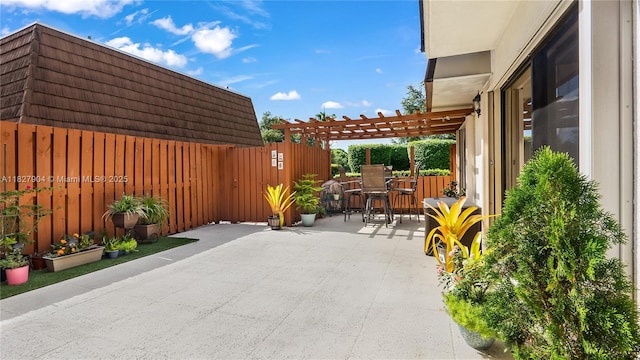 9109 SW 20th St, Davie, FL 33324 - view of patio / terrace featuring a pergola