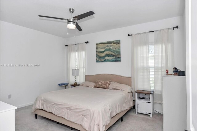 511 NW 5th Ave, Williston, FL 32696 - bedroom with light colored carpet and ceiling fan