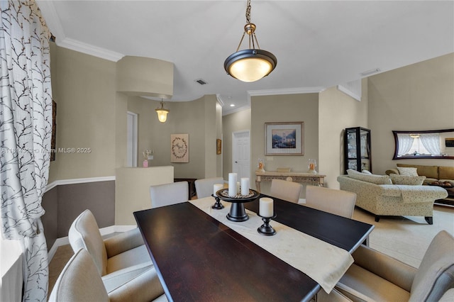 14141 SW 54th St, Miramar, FL 33027 - dining space featuring ornamental molding