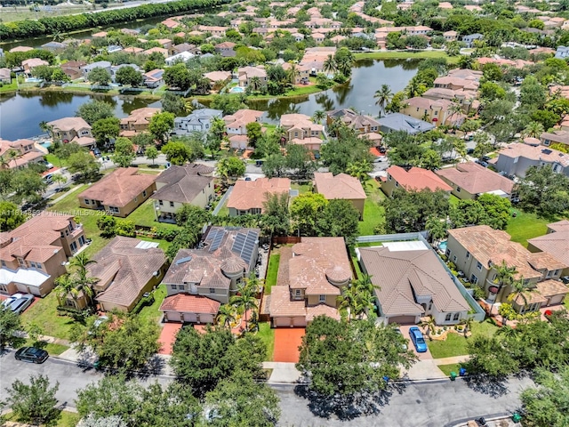 14141 SW 54th St, Miramar, FL 33027 - aerial view of residential area with a large body of water