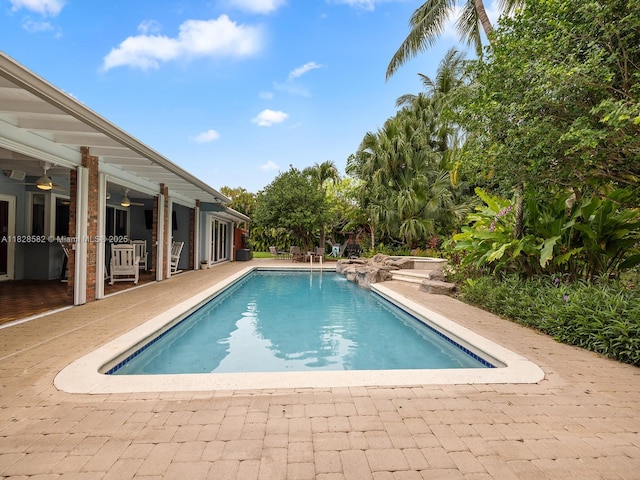 6005 SW 135th Ter, Pinecrest, FL 33156 - outdoor pool featuring a patio
