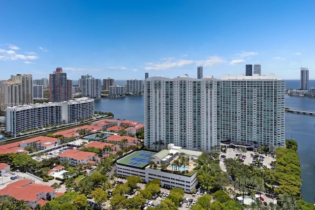 3301 NE 183rd St Unit 1803, Aventura, FL 33160 - aerial view of a large body of water and city skyline