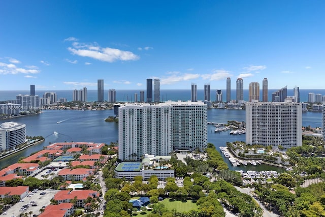 3301 NE 183rd St Unit 1803, Aventura, FL 33160 - aerial view of a nearby body of water and city skyline