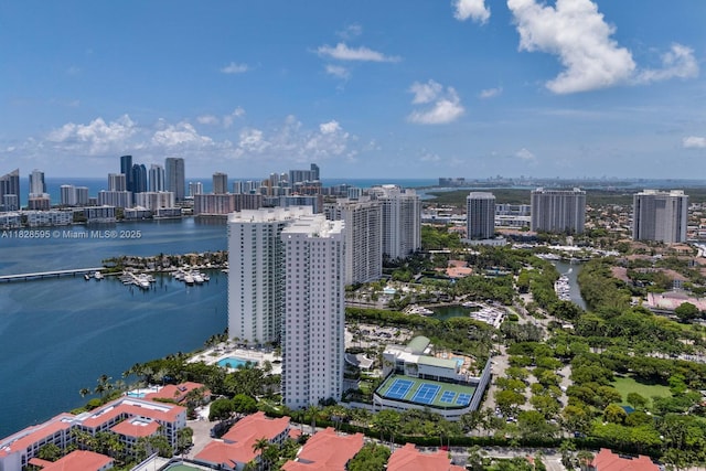 3301 NE 183rd St Unit 1803, Aventura, FL 33160 - aerial view of a nearby body of water and skyline