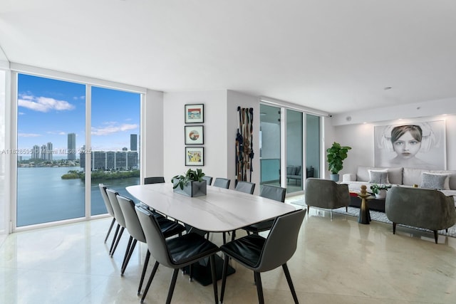 3301 NE 183rd St Unit 1803, Aventura, FL 33160 - dining space featuring floor to ceiling windows and a view of city