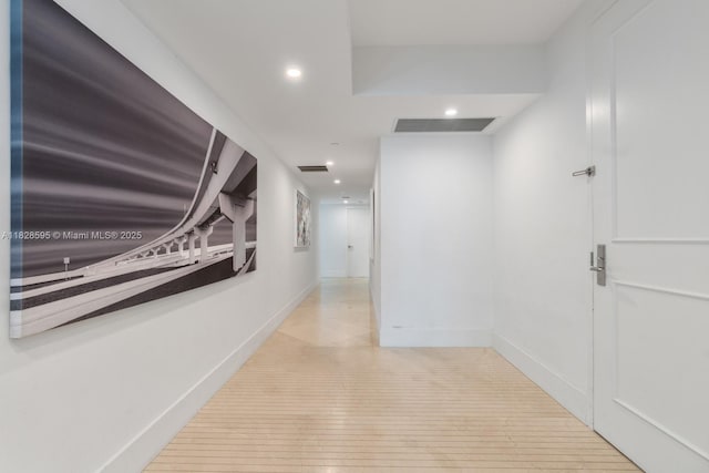 3301 NE 183rd St Unit 1803, Aventura, FL 33160 - corridor featuring recessed lighting and wood-type flooring