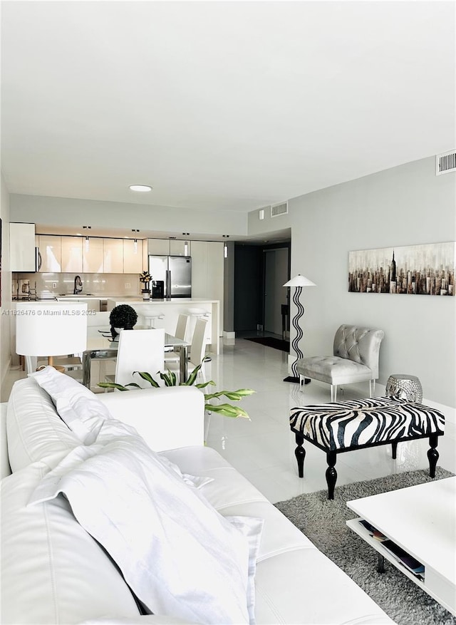 19390 Collins Ave Unit 911, Sunny Isles Beach, FL 33160 - living area featuring light tile patterned floors
