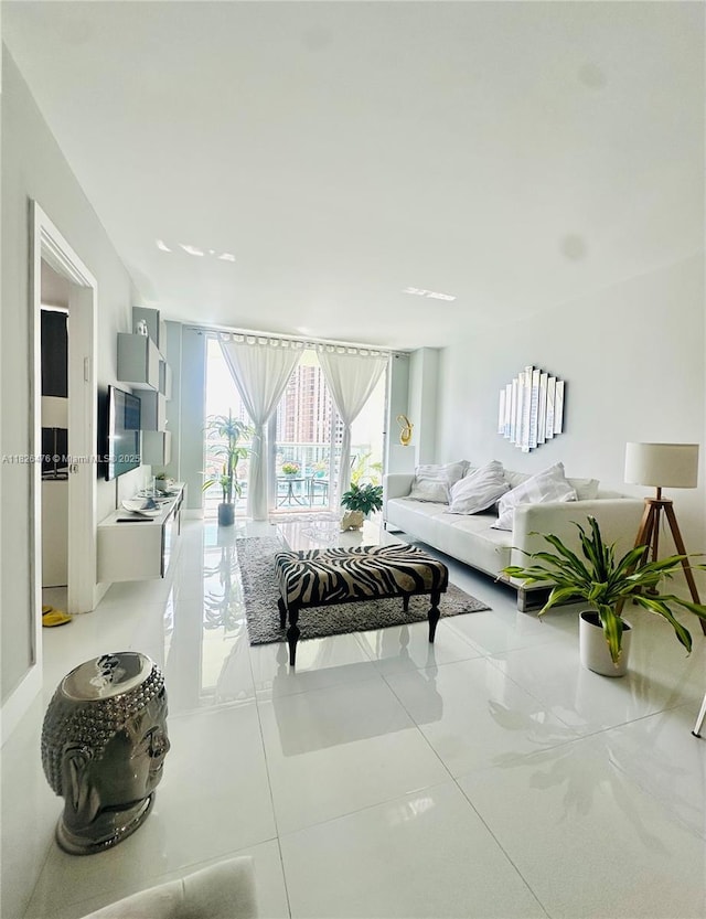 19390 Collins Ave Unit 911, Sunny Isles Beach, FL 33160 - living room with tile patterned floors