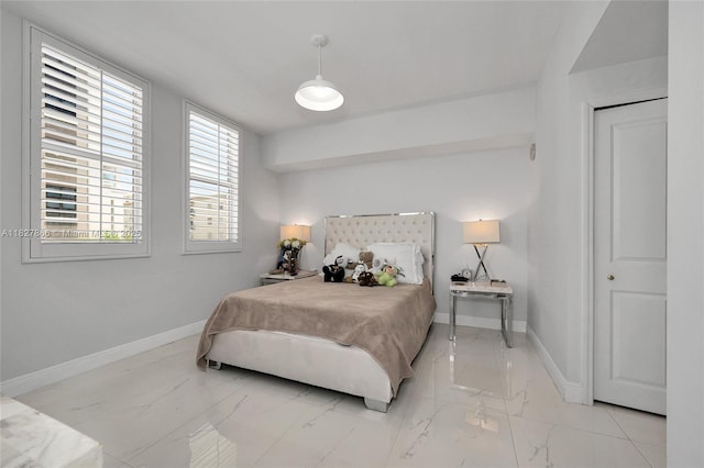 4100 Salzedo St Unit 515, Coral Gables, FL 33146 - bedroom with light marble finish flooring and baseboards