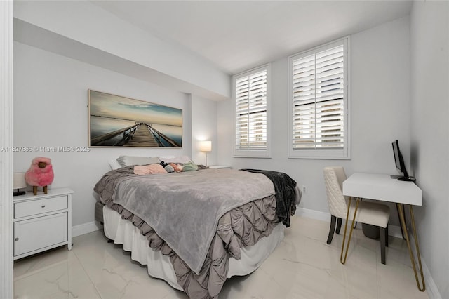 4100 Salzedo St Unit 515, Coral Gables, FL 33146 - bedroom with light marble finish floors