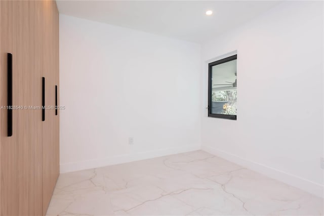 2181 SW 20th St, Miami, FL 33145 - spare room with light marble finish flooring and recessed lighting