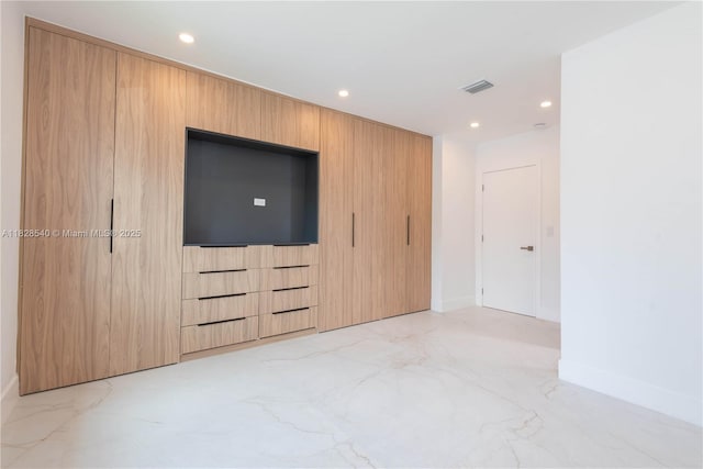 2181 SW 20th St, Miami, FL 33145 - unfurnished room with recessed lighting and light marble finish floors