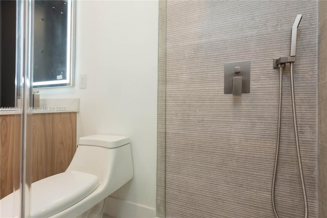 2181 SW 20th St, Miami, FL 33145 - bathroom with vanity and a shower with shower door