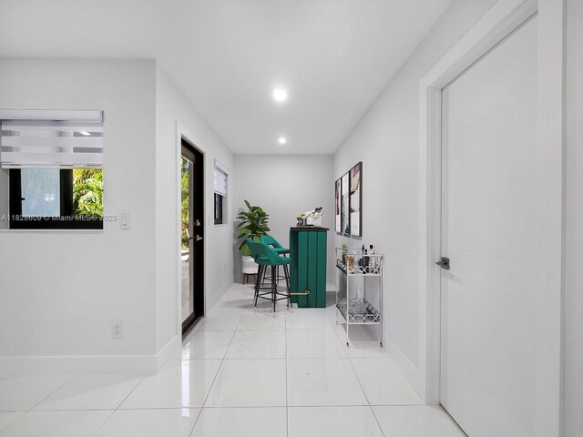 4501 SW 133rd Ave, Southwest Ranches, FL 33330 - corridor with recessed lighting and tile patterned flooring
