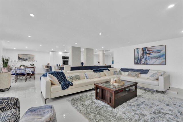 3900 Galt Ocean Dr Unit 506, Fort Lauderdale, FL 33308 - living area featuring recessed lighting