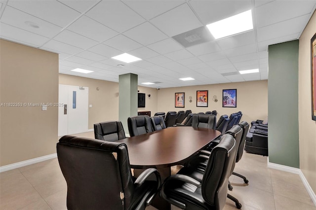 3900 Galt Ocean Dr Unit 506, Fort Lauderdale, FL 33308 - office space with a drop ceiling and light tile patterned floors