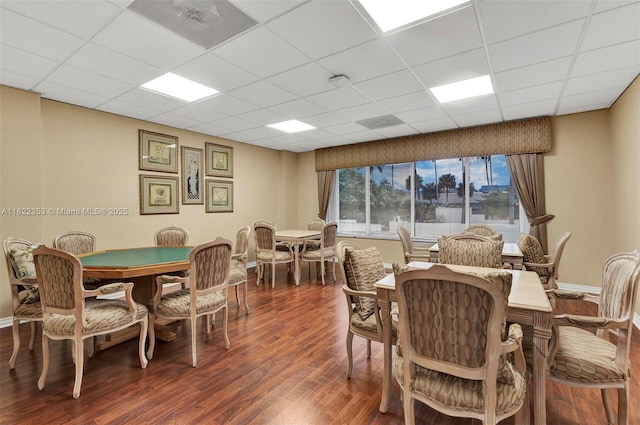 3900 Galt Ocean Dr Unit 506, Fort Lauderdale, FL 33308 - dining space with a drop ceiling and wood finished floors